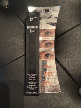 IT Cosmetics Superhero Liner - Black Liquid Gel Eyeliner *New